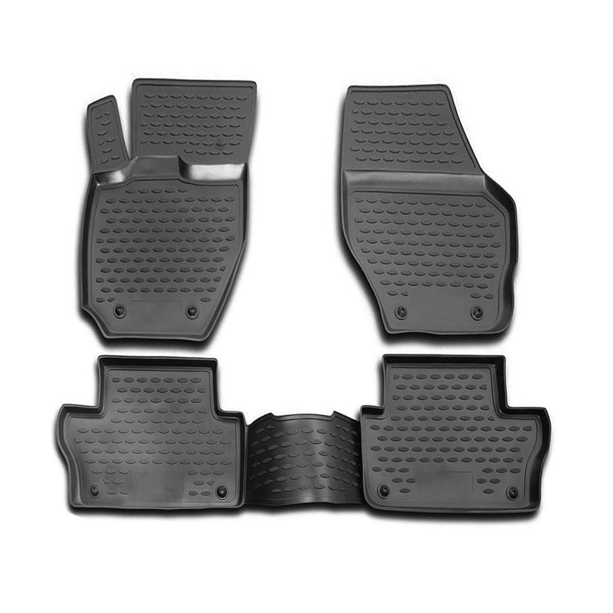 Volvo XC60 Floor Mats - Omac - Rubber TPE - Black - '10-'17